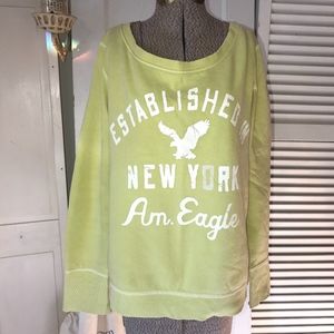American Eagle yellow sweat shirt sz L